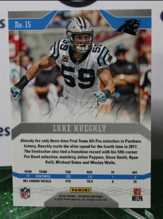 2018 PANINI PHOENIX LUKE KUECHLY # 15 NFL CAROLINA PANTHERS GRIDIRON CARD