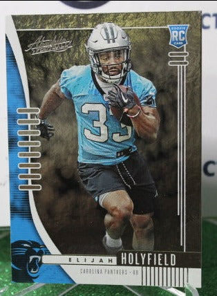 2019 PANINI ABSOLUTE ELIJAH HOLYFIELD # 147 ROOKIE  NFL CAROLINA PANTHERS GRIDIRON CARD