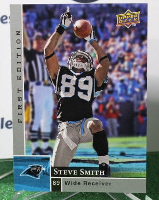 2009 UPPER DECK STEVE SMITH # 22  NFL CAROLINA PANTHERS GRIDIRON CARD