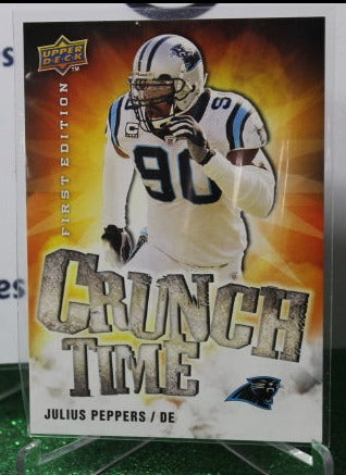 2009 UPPER DECK JULIUS PEPPERS # CT-17 CRUNCH TIME  NFL CAROLINA PANTHERS GRIDIRON CARD