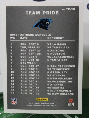 2019 PANINI DONRUSS TEAM PRIDE # TP-10  NFL CAROLINA PANTHERS GRIDIRON CARD