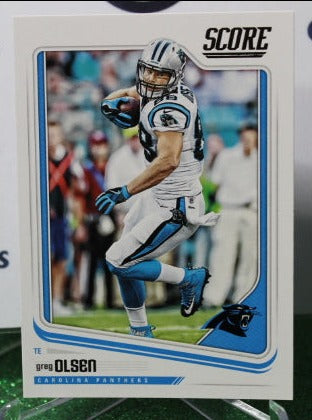 2018 PANINI SCORE GREG OLSEN # 48  NFL CAROLINA PANTHERS GRIDIRON CARD