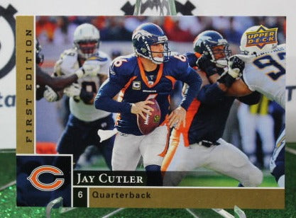 2009 UPPER DECK JAY CUTLER  # 29 GOLD NFL CHICAGO BEARS GRIDIRON CARD