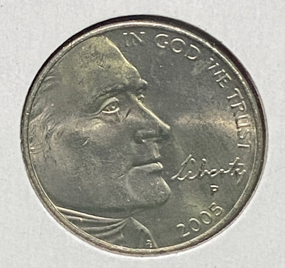 UNITED STATES BUFFALO NICKEL 2005 PHILADELPHIA MINT VF+ CONDITION  5 CENT COIN