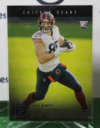 2020 PANINI CHRONICLES COLE KMET # PA-27  ROOKIE NFL CHICAGO BEARS GRIDIRON CARD