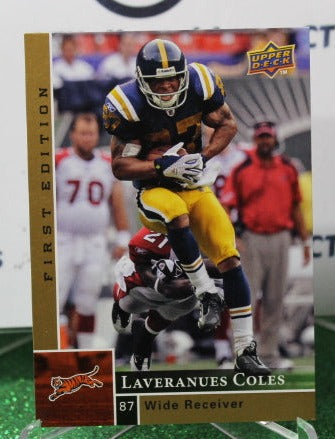 2009 UPPER DECK LAVERANUES COLES  # 33 GOLD NFL CINCINNATI BENGALS GRIDIRON CARD