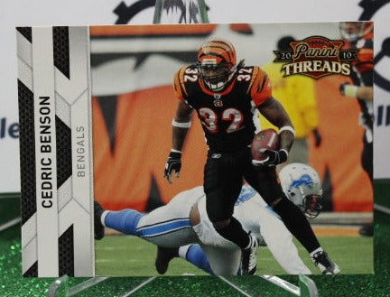 2010 PANINI THREADS CENRIC BENSON  # 30 NFL CINCINNATI BENGALS  GRIDIRON CARD