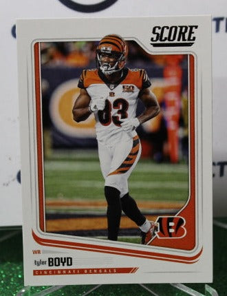 2018 PANINI SCORE TYLER BOYD # 72 NFL CINCINNATI BENGALS  GRIDIRON CARD