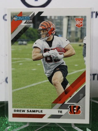 2019 PANINI DONRUSS DREW SAMPLE # 275 ROOKIE NFL CINCINNATI BENGALS  GRIDIRON CARD