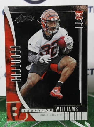 2019 PANINI ABSOLUTE TRAYVEON WILLIAMS # 150 ROOKIE NFL CINCINNATI BENGALS  GRIDIRON CARD