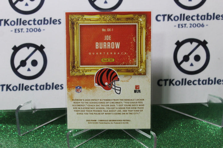 2020 PANINI CHRONICLES GRIDIRON KINGS JOE BURROW # GK-1 ROOKIE  NFL CINCINNATI BENGALS  GRIDIRON CARD