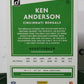 2020 PANINI DONRUSS KEN ANDERSON # 70  NFL CINCINNATI BENGALS  GRIDIRON CARD