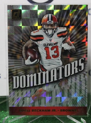 2019 PANINI DONRUSS ODELL BECKHAM JR. # DOM-13 DOMINATORS NFL CLEVELAND BROWNS  GRIDIRON CARD