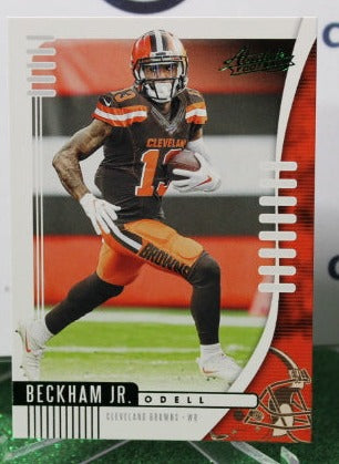 2019 PANINI ABSOLUTE ODELL BECKHAM JR. # 20 GREEN NFL CLEVELAND BROWNS  GRIDIRON CARD