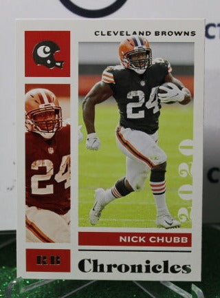 2020 PANINI CHRONICLES NICK CHUBB # 23  NFL CLEVELAND BROWNS  GRIDIRON CARD