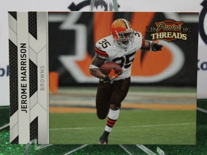 2010 PANINI THREADS JEROME HARRISON # 34 NFL CLEVELAND BROWNS  GRIDIRON CARD