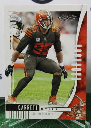 2019 PANINI ABSOLUTE MYLES GARRETT # 21 NFL CLEVELAND BROWNS  GRIDIRON CARD