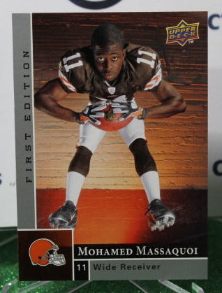 2009 UPPER DECK MOHAMED MASSAQUOI # 193 NFL CLEVELAND BROWNS  GRIDIRON CARD