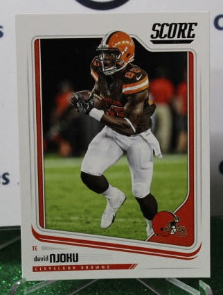 2018 PANINI SCORE DAVID NJOKU #79 NFL CLEVELAND BROWNS  GRIDIRON CARD