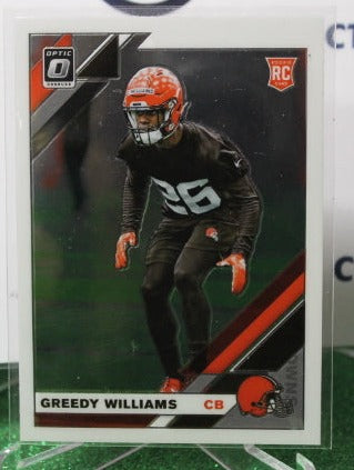 2019 PANINI DONRUSS OPTIC GREEDY WILLIAMS # 122 ROOKIE NFL CLEVELAND BROWNS  GRIDIRON CARD