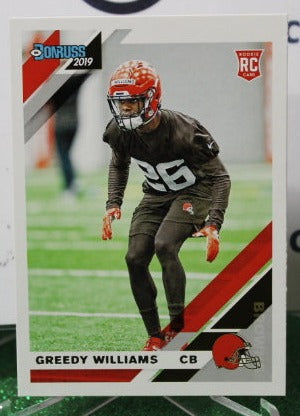 2019 PANINI DONRUSS GREEDY WILLIAMS # 272 ROOKIE NFL CLEVELAND BROWNS  GRIDIRON CARD