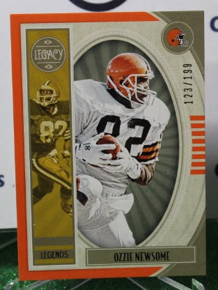 2019 PANINI LEGACY OZZIE NEWSOME # 127 ORANGE 123/199 NFL CLEVELAND BROWNS  GRIDIRON CARD