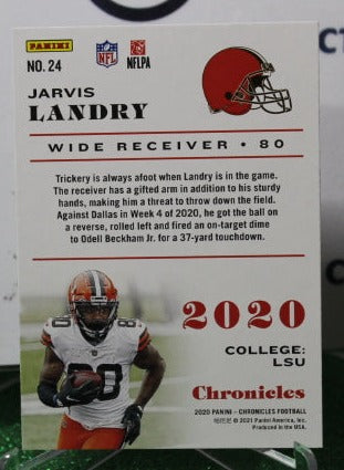 2020 PANINI CHRONICLES JARVIS LANDRY # 24 NFL CLEVELAND BROWNS  GRIDIRON CARD