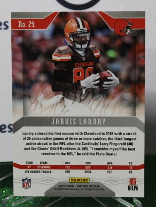 2018 PANINI PHOENIX JARVIS LANDRY # 24 NFL CLEVELAND BROWNS  GRIDIRON CARD