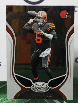 2019 PANINI CERTIFIED BAKER MAYFIELD # 17 NFL CLEVELAND BROWNS  GRIDIRON CARD