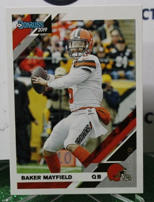 2019 PANINI DONRUSS BAKER MAYFIELD # 65 NFL CLEVELAND BROWNS  GRIDIRON CARD