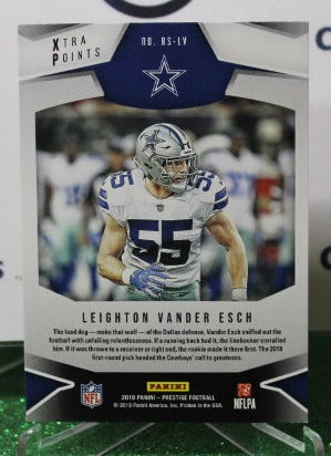 2019 PANINI PRESTIGE LEIGHTON VANDER ESCH # RS-LV RISING STARS BLUE NFL DALLAS COWBOYS GRIDIRON CARD