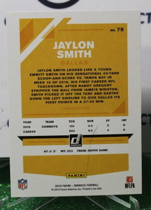 2019 PANINI DONRUSS JAYLON SMITH # 79 NFL DALLAS COWBOYS GRIDIRON CARD