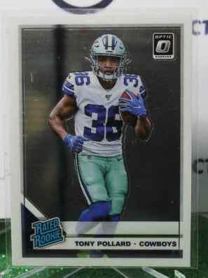 2019 PANINI DONRUSS OPTIC TONY POLLARD # 187 ROOKIE NFL  DALLAS COWBOYS GRIDIRON CARD