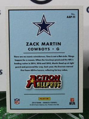 2019 PANINI DONRUSS ZACK MARTIN # AAP-11 ACTION ALLPROS NFL DALLAS COWBOYS GRIDIRON CARD