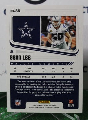 2018 PANINI SCORE SEAN LEE # 88 NFL DALLAS COWBOYS GRIDIRON CARD