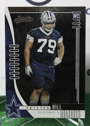 2019 PANINI ABSOLUTE TRYSTEN HILL  # 173 ROOKIE FOIL NFL DALLAS COWBOYS GRIDIRON CARD