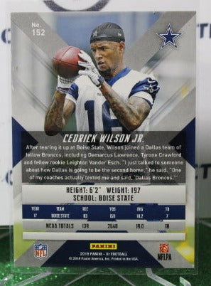 2018 PANINI ELITE CEDRICK WILSON JR. # 152 ROOKIE NFL DALLAS COWBOYS GRIDIRON CARD