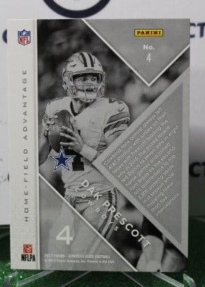 2017 PANINI ELITE DAK PRESCOTT # 4 NFL HOME-FIELD ADVANTAGE DALLAS COWBOYS GRIDIRON CARD