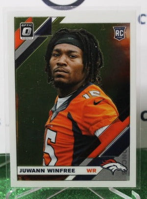 2019 PANINI DONRUSS OPTIC JUWANN WINFREE # 147 ROOKIE FOIL NFL DENVER BRONCOS GRIDIRON CARD