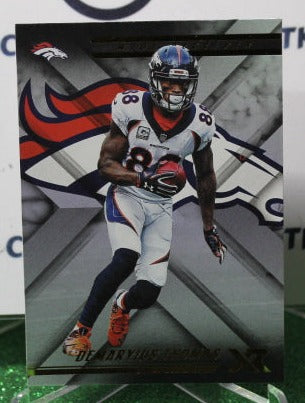 2018 PANINI XR  DEMARYIUS THOMAS # 39 NFL DENVER BRONCOS GRIDIRON CARD