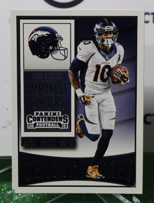 2015 PANINI CONTENDERS EMMANUEL SANDERS # 91 NFL DENVER BRONCOS GRIDIRON CARD