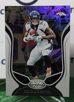 2019 PANINI CERTIFIED COURTLAND SUTTON # 39 FOIL 049/450 NFL DENVER BRONCOS GRIDIRON CARD