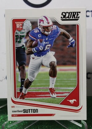 2018 PANINI SCORE COURTLAND SUTTON # 382 DRAFT ROOKIE NFL DENVER BRONCOS GRIDIRON CARD