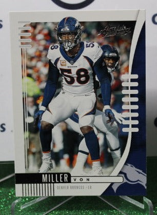 2019 PANINI ABSOLUTE VON MILLER # 46 NFL DENVER BRONCOS GRIDIRON CARD