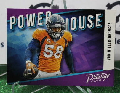 2019 PANINI PRESTIGE VON MILLER # PH-VM NFL DENVER BRONCOS GRIDIRON CARD