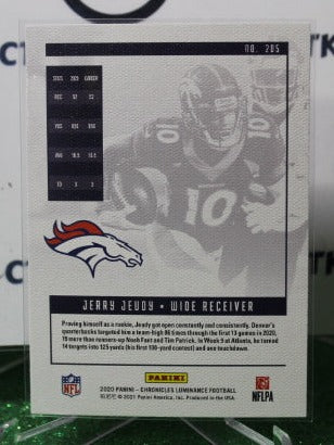 2020 PANINI CHRONICLES LUMINANCE JERRY JEUDY # 205  ROOKIE NFL DENVER BRONCOS GRIDIRON CARD