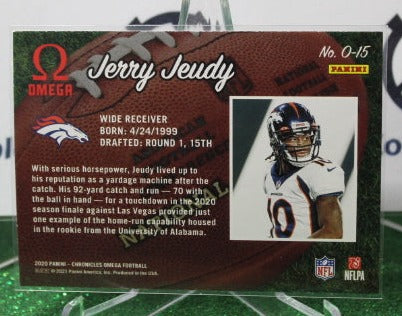 2020 PANINI OMEGA JERRY JEUDY # O-15  ROOKIE NFL DENVER BRONCOS GRIDIRON CARD