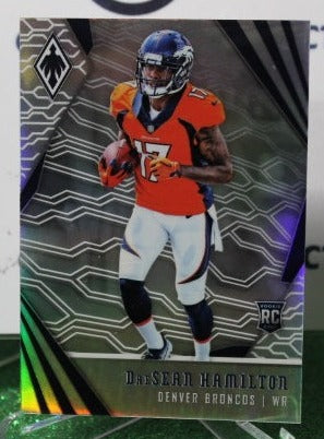 2018 PANINI PHOENIX DAESEAN HAMILTON # 132 NFL ROOKIE FOIL DENVER BRONCOS GRIDIRON CARD