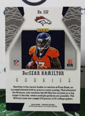 2018 PANINI PHOENIX DAESEAN HAMILTON # 132 NFL ROOKIE FOIL DENVER BRONCOS GRIDIRON CARD