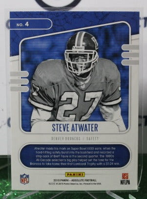 2019 PANINI ABSOLUTE STEVE ATWATER # 4 D FORCE NFL DENVER BRONCOS GRIDIRON CARD